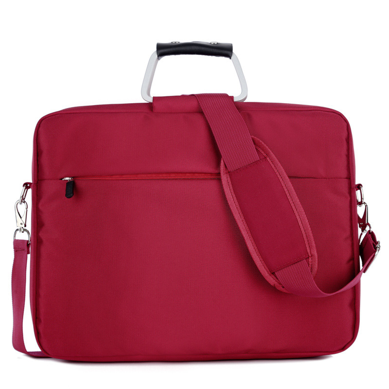 Computer bag exhibition bag gift bag computer bag - Wine red-14