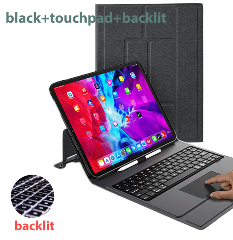 Bluetooth Keyboard Protector Integrated Touch Panel Tablet - Black to...