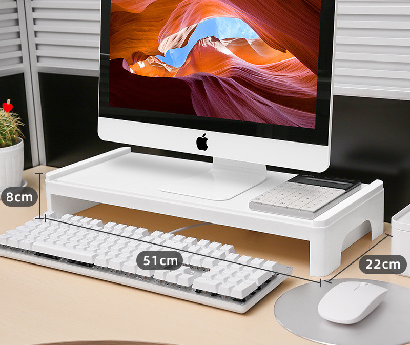 Display Heightening Rack, Office Desktop Computer Base Bracket, Keybo...