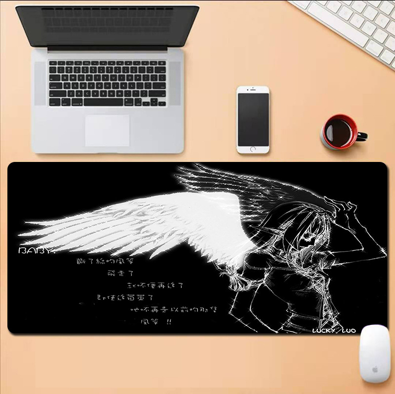 Animated Angel Mouse Pad Large Personality Creative INS Keyboard Note...