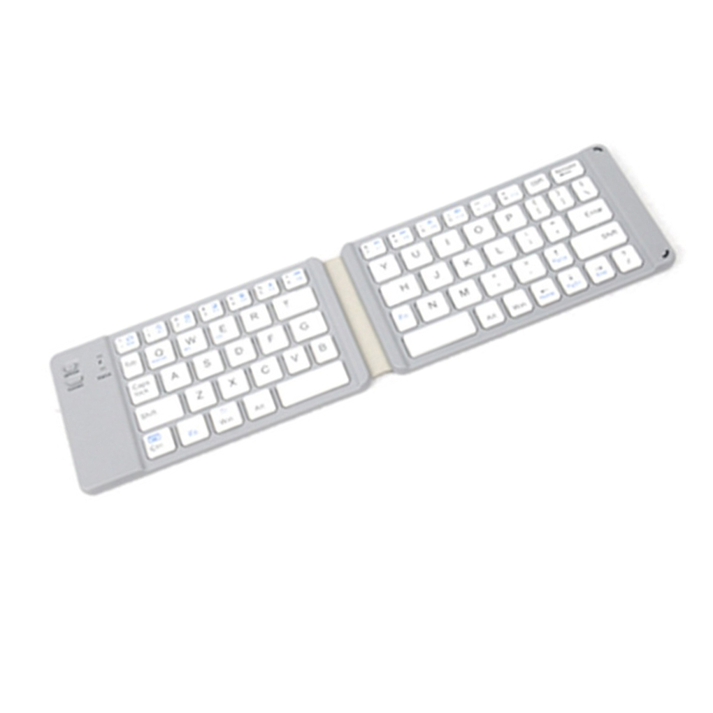 Computer Laptop Mini Folding Keyboard Portable Wireless - White