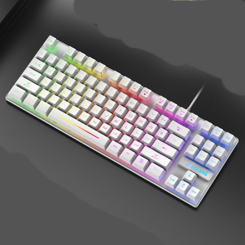 Gaming Game Manipulator Keyboard Notebook Keyboard - White-B style