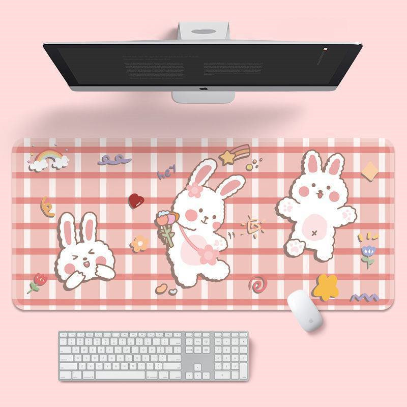 Gaming Computer Female Keyboard Office Male Long Desk Mat - F-800x300...