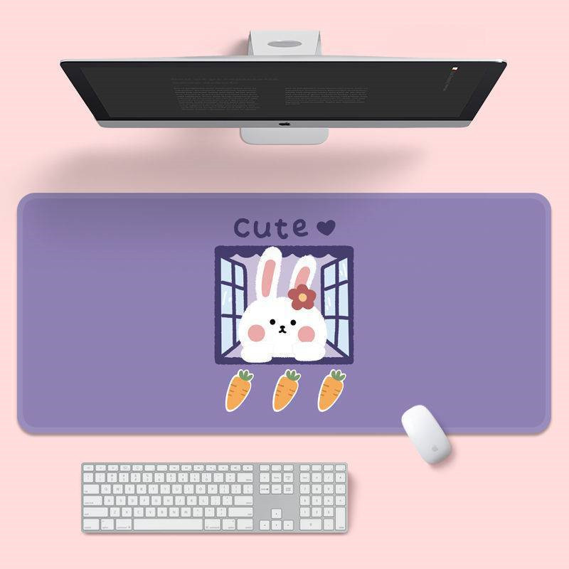 Gaming Computer Female Keyboard Office Male Long Desk Mat - N-800x300...