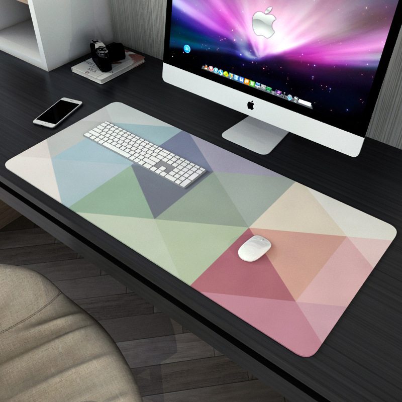 Geometric Desk Pad For Girls, Mouse Pads, Thickened, Precision Seamed...