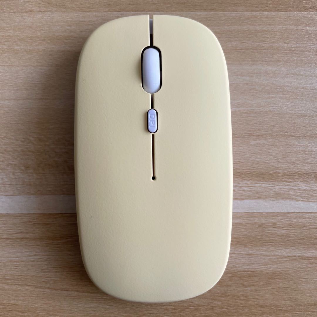 Mouse Dual-mode Charging Wireless Mouse - Yellow-USB