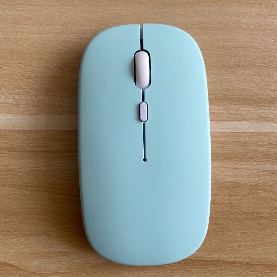 Mouse Dual-mode Charging Wireless Mouse - Blue-USB