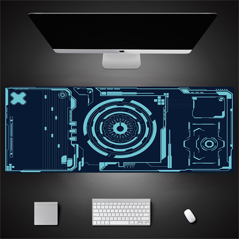 Industrial Style Tech Oversized Seam Keyboard Mouse Desk Pad - JK01-3...