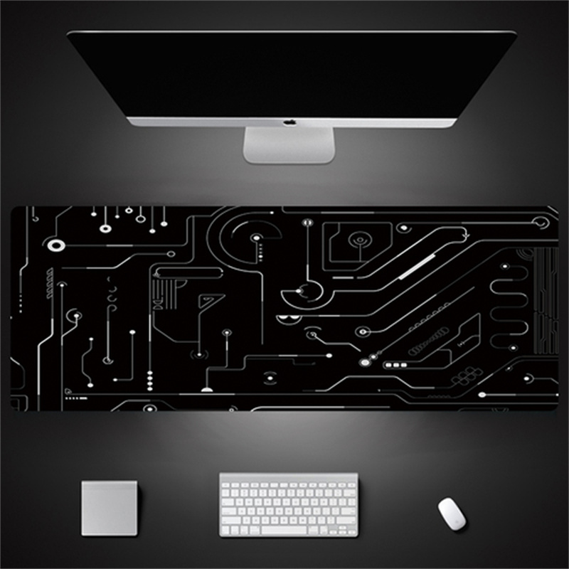 Industrial Style Tech Oversized Seam Keyboard Mouse Desk Pad - JK02-3...