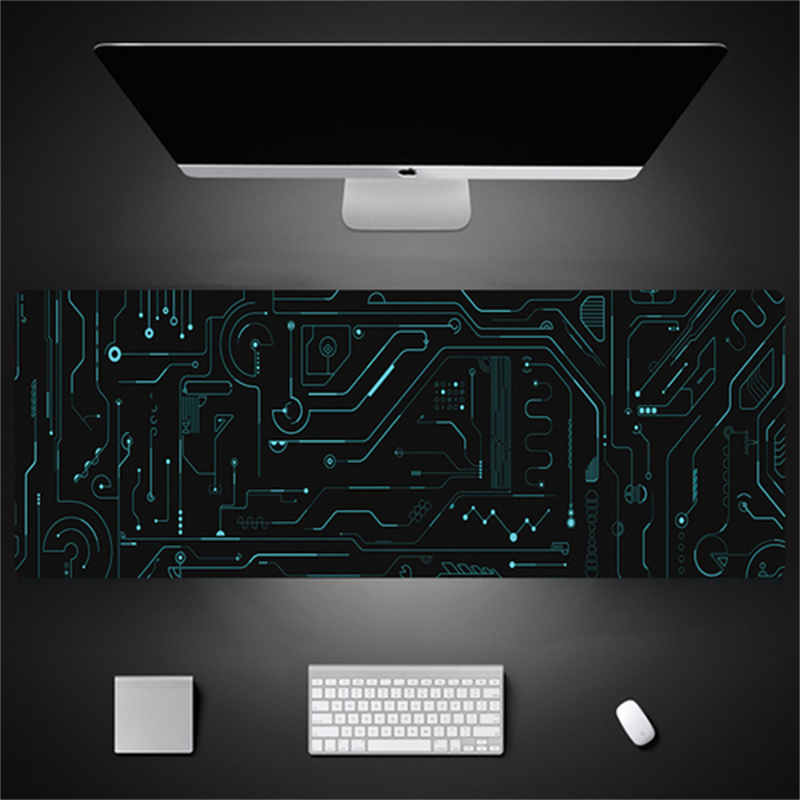 Industrial Style Tech Oversized Seam Keyboard Mouse Desk Pad - JK05-3...