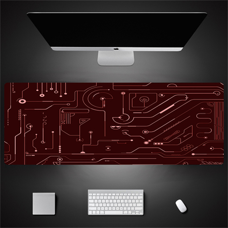 Industrial Style Tech Oversized Seam Keyboard Mouse Desk Pad - JK06-3...