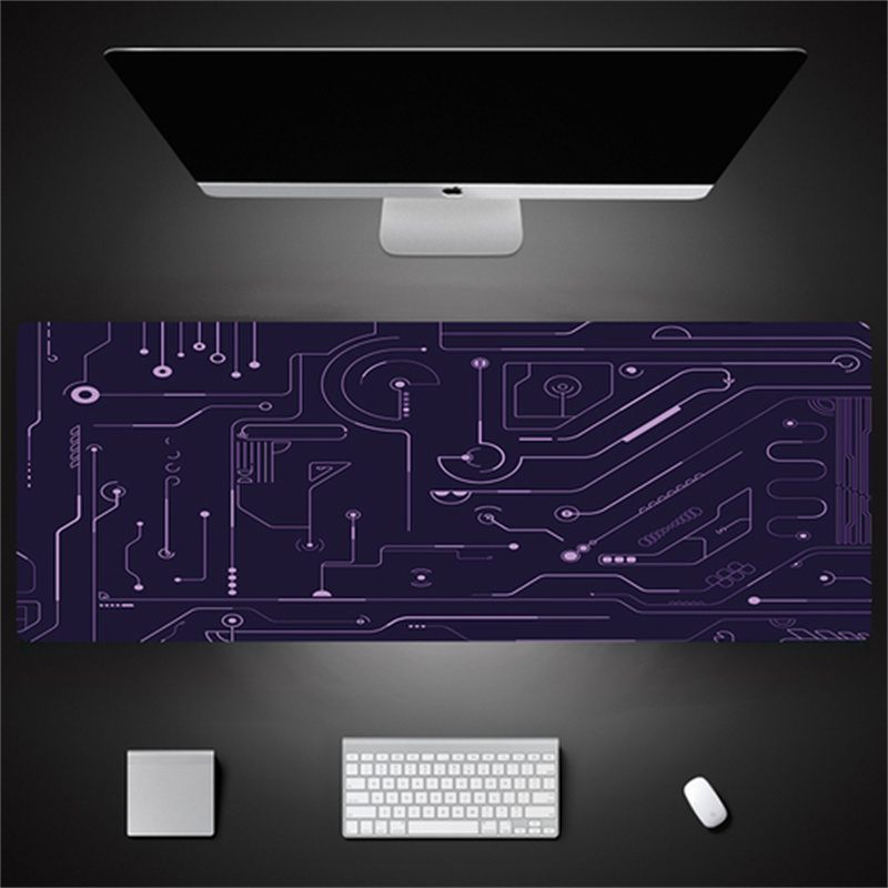 Industrial Style Tech Oversized Seam Keyboard Mouse Desk Pad - JK07-3...