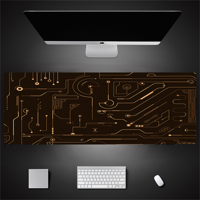 Industrial Style Tech Oversized Seam Keyboard Mouse Desk Pad - JK08-4...