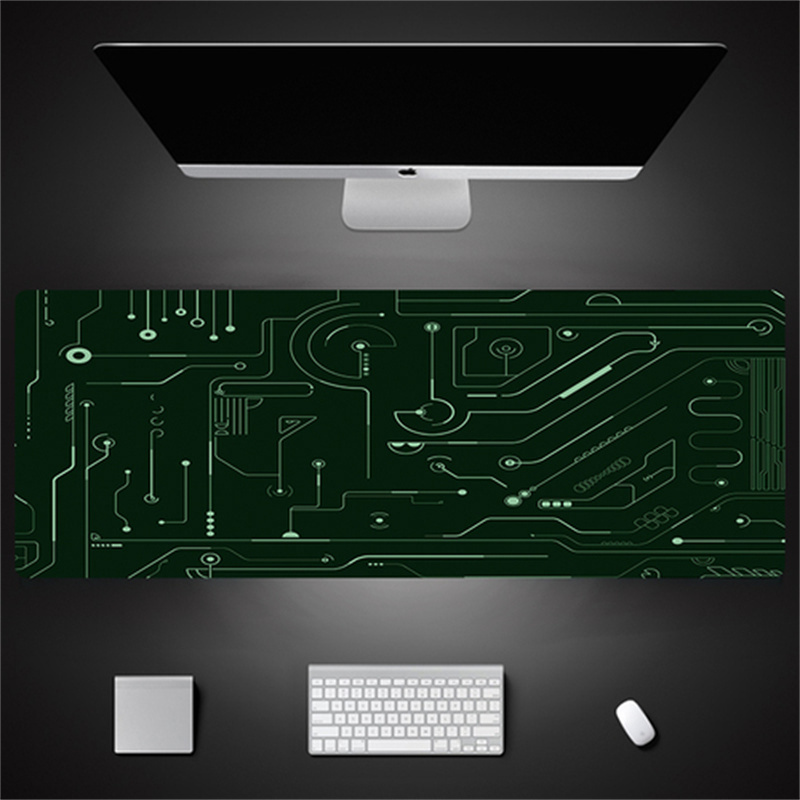 Industrial Style Tech Oversized Seam Keyboard Mouse Desk Pad - JK11-4...