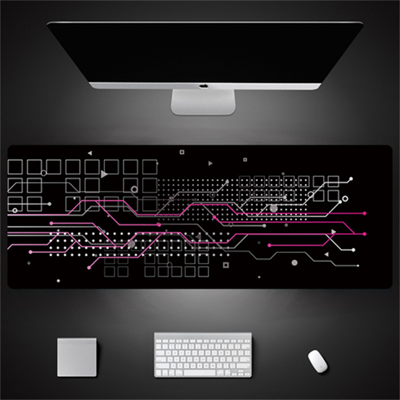 Industrial Style Tech Oversized Seam Keyboard Mouse Desk Pad - JK13-3...