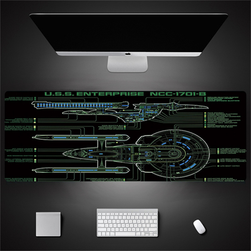 Industrial Style Tech Oversized Seam Keyboard Mouse Desk Pad - JK23-3...