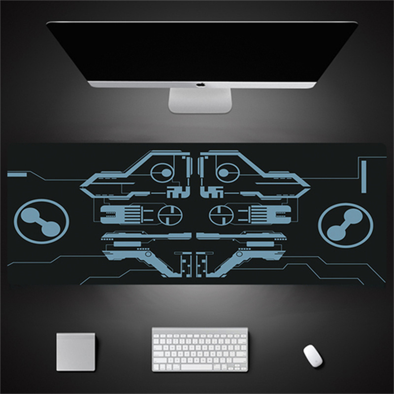 Industrial Style Tech Oversized Seam Keyboard Mouse Desk Pad - JK30-4...
