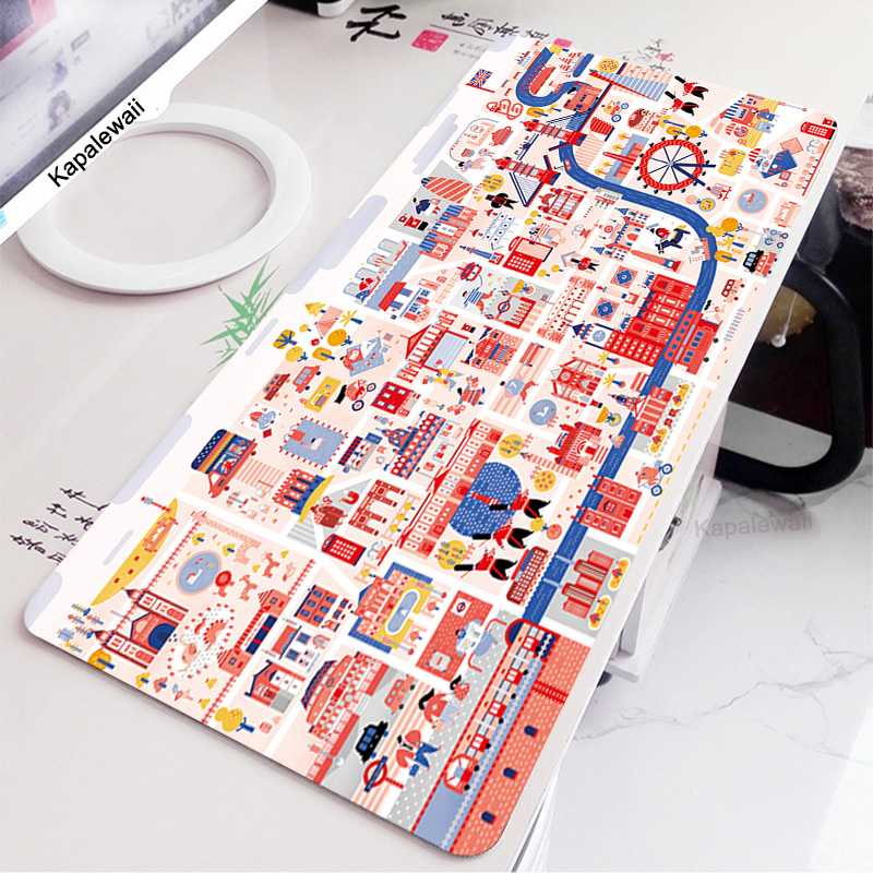 Office Extra-long Mouse Keyboard Desk Pad - Style42-400x900x2mm