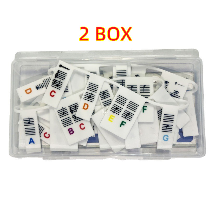 Removable Silicone Piano Notes Guide Keyboard Notes 88 Key - Color 2box