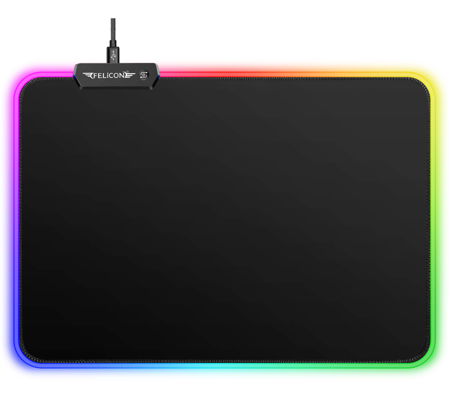 RGB LED Lighting Gaming Mouse Pad 10 Lighting Modes With For Mouse PC...
