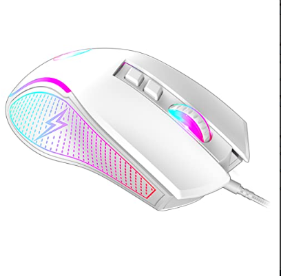 Wired Ergonomic Gaming Mouse RGB Backlit 3600 Adjustable DPI For PC L...