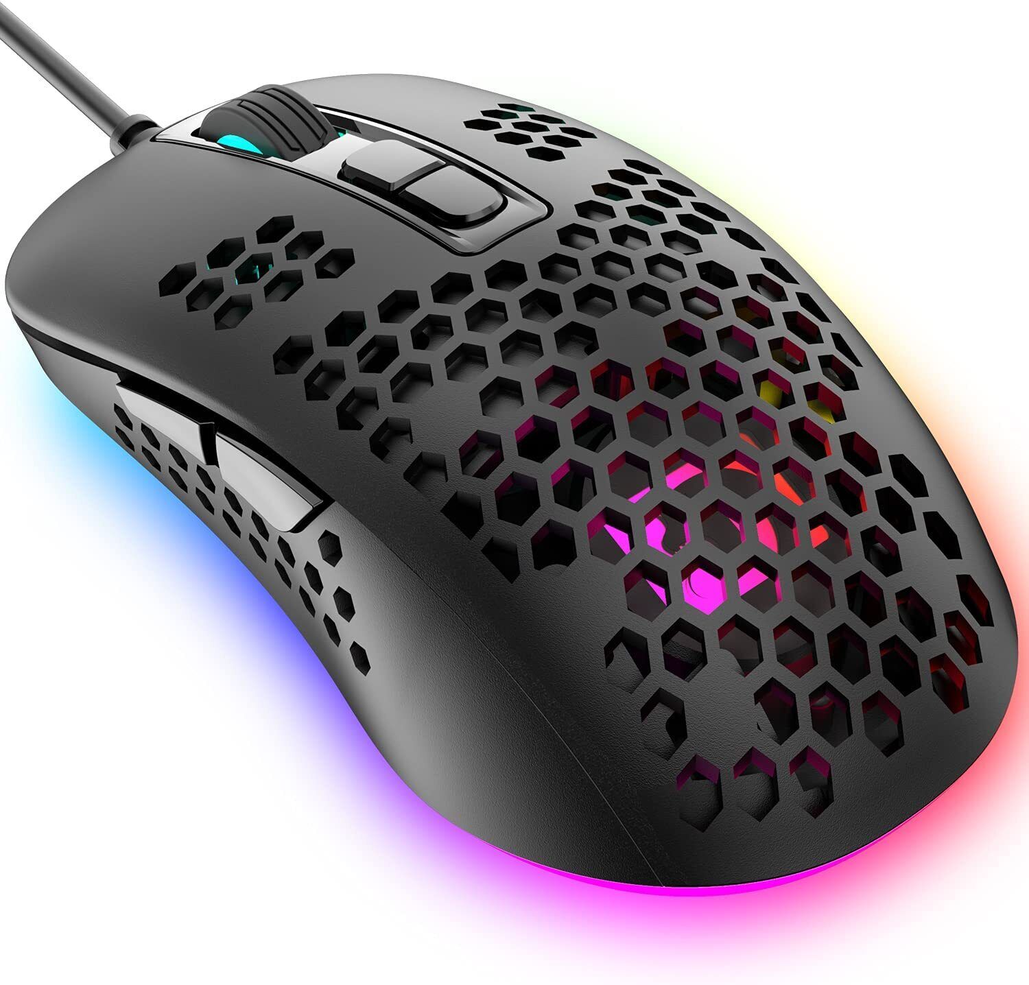 Ultralight Wired Gaming Mouse,4 Kinds Backlit,2400DPI Adjustable For ...