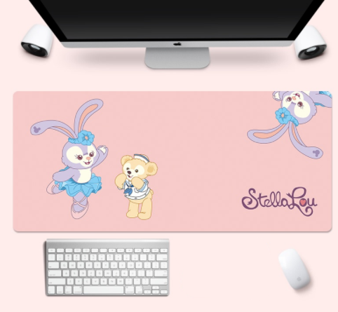 Beautiful Girl Heart Cute Cartoon Girl Pink 50X100 Office Laptop Over...