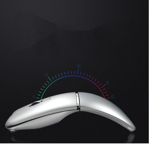 Bluetooth Wireless Mouse Rechargeable Ultra-Thin Mute, Crystal Silver...
