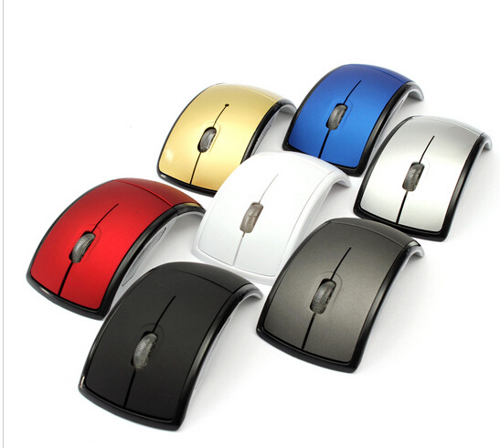 Wireless Optical Mouse Folding Mouse Creative Folding Switch Featured...