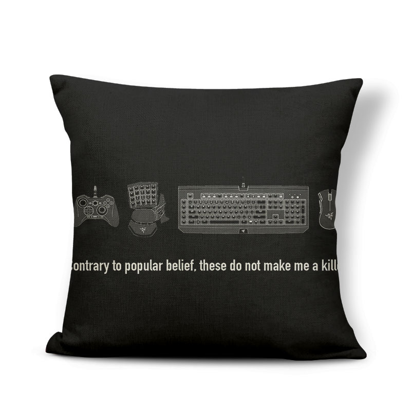 Game Peripheral Keyboard Learning Machine Nostalgic Printing Pillow 8...