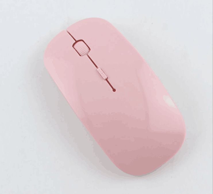 Mouse Wireless Ultra-Thin Wireless Mouse - Pink