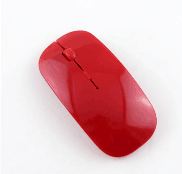 Mouse Wireless Ultra-Thin Wireless Mouse - Red