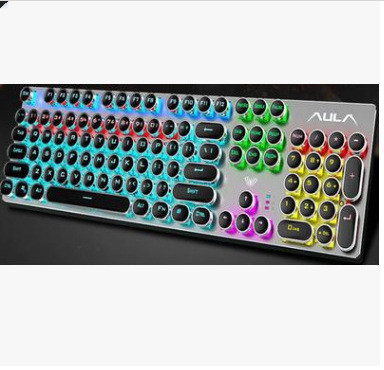 Internet Cafe Metal Backlit Eat Chicken Usb Game Green Axis Membrane ...
