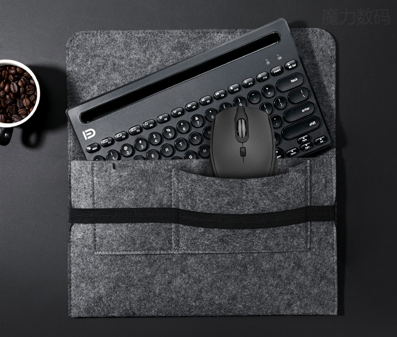 Wireless Bluetooth Mouse And Mouse Set - Black-Keyboard plus mouse pl...