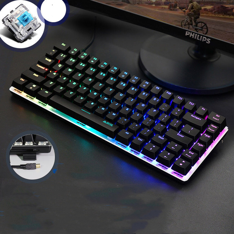 Heijue AK33 Gaming Computer Notebook Mechanical Keyboard - H-USB