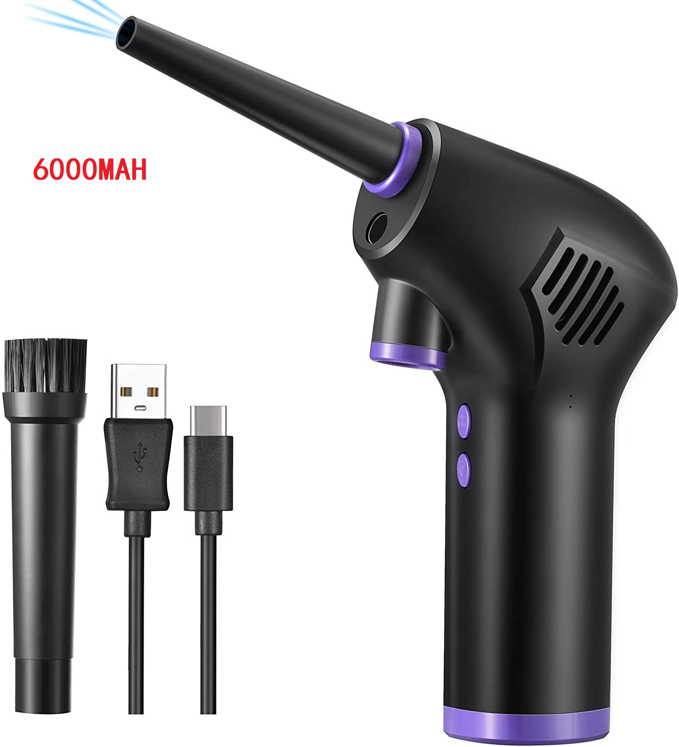 Cordless Air Duster Compressed Air Blower Electric Air Duster for Com...