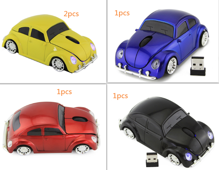 Beetle Car Mouse Beetle 2.4G Wireless Mouse - SET3