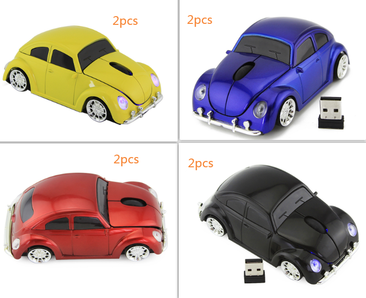 Beetle Car Mouse Beetle 2.4G Wireless Mouse - SET4