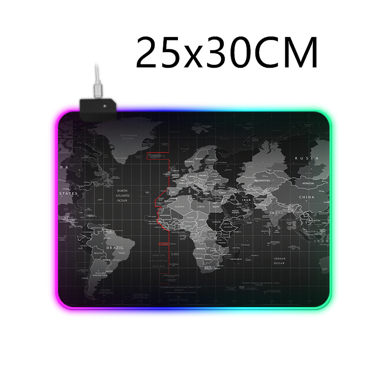 RGB Luminous Mouse Pad Gift Thickened With Lock Edge Colorful Lightin...
