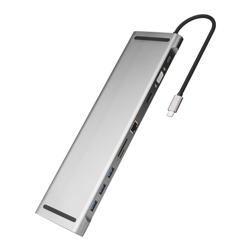 Hub Docking Station And Cooling Bracket To Ten-port HDMI And VGA Netw...