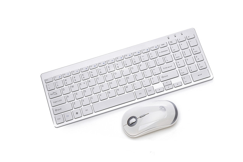 USB Wireless Keyboard Gift Business Keyboard - Silver