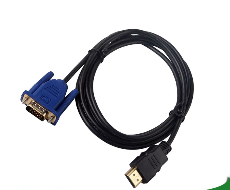 1.8m HDMI TO VGA Cable For Computer Projector - 1.8M-1PCS