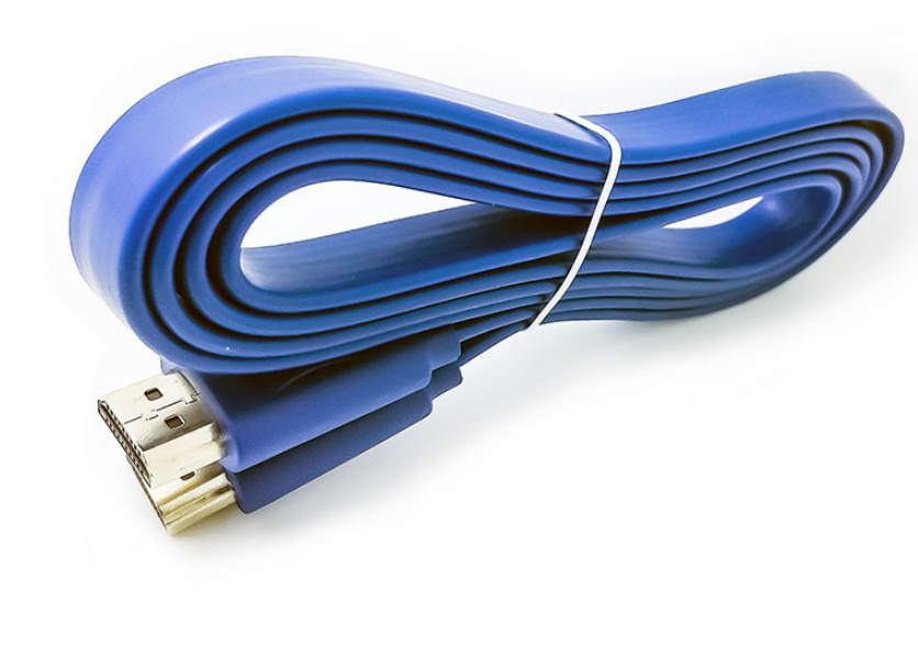 HDMI cable flat wire 1.4 version 1.5 meters - Blue