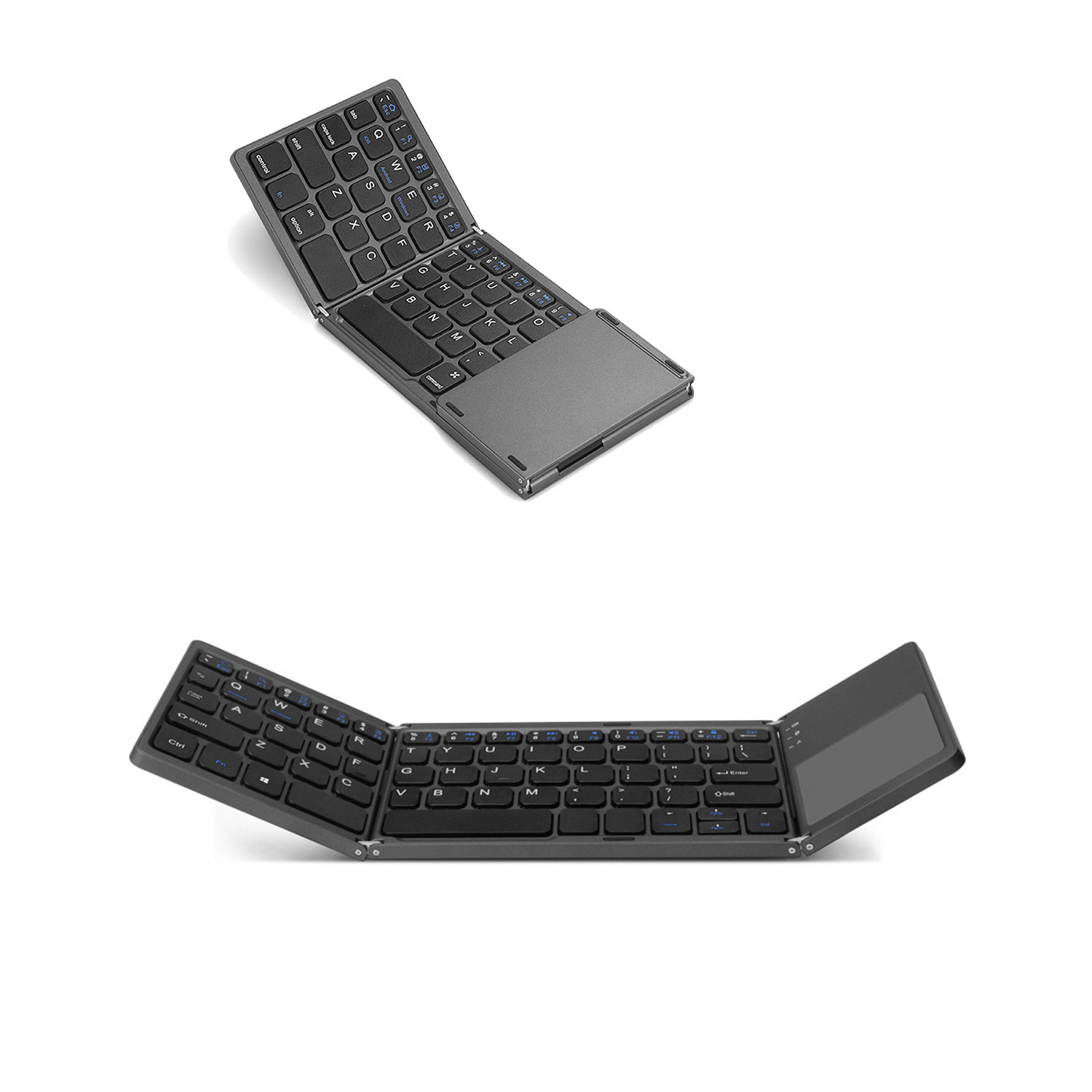 Mini Tri-fold Bluetooth Keyboard For Mobile Phone Computer Portable W...
