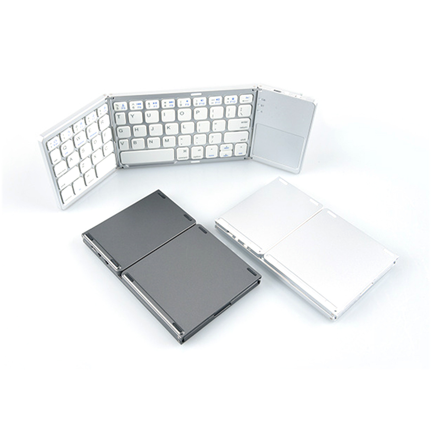 Mini Tri-fold Bluetooth Keyboard For Mobile Phone Computer Portable W...