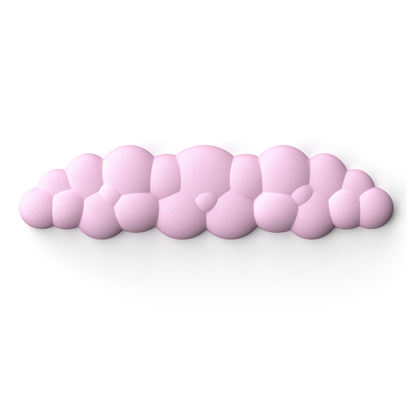 Cloud Keyboard Hand Wrist Rest Memory Foam Silicone Leather Mouse Pad...