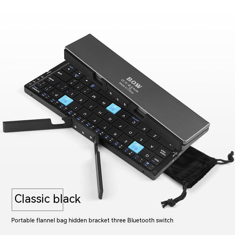 Folding Bluetooth Keyboard And Mouse Set Apple Android Suitable For T...