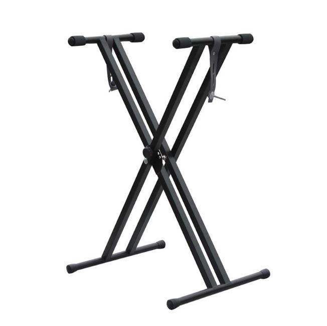X-type Adjustable Double-tube Electronic Organ Rack Double-tube Keybo...