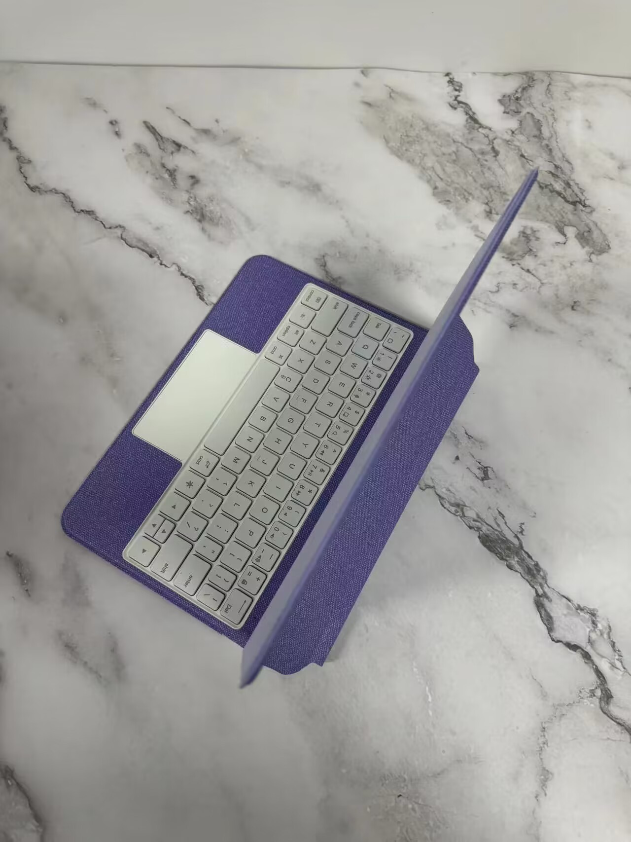 Keyboard Bluetooth Tablet Magnetic Suspension Integrated - Purple-IPa...