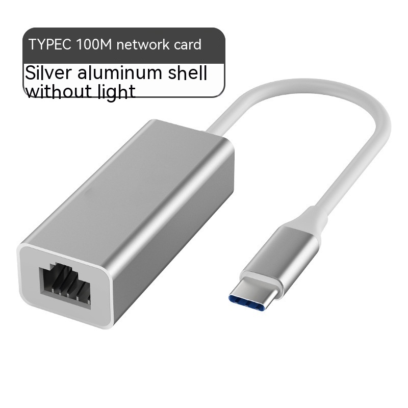 Network Card TYPEC To 100 M Gigabit Network Port - TYPEC 100MB Alumin...